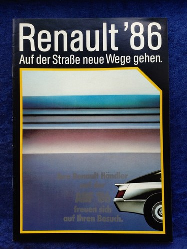 Renault programme 1986 alpine - 1986,